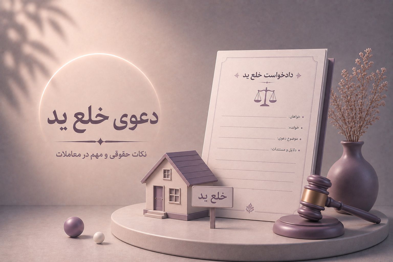 دعوی تخلیه ملک؛